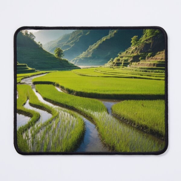 Item preview, Where Nature Grows Rice Fields Embraced by the Valley designed and sold by BlareBlare.