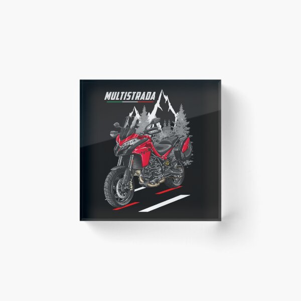Item preview, Ducati Multistrada V2 (Red + Saddlebags) for Motorcycle Riders designed and sold by MotoApparelHub.