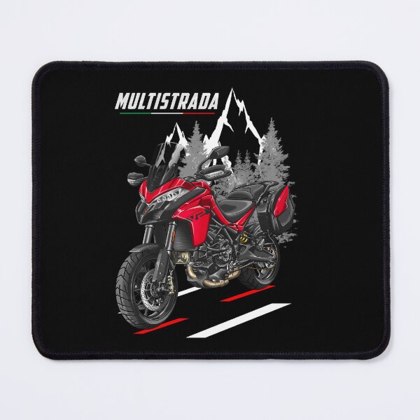 Item preview, Ducati Multistrada V2 (Red + Saddlebags) for Motorcycle Riders designed and sold by MotoApparelHub.
