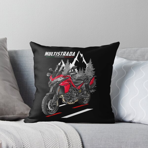 Item preview, Ducati Multistrada V2 (Red + Saddlebags) for Motorcycle Riders designed and sold by MotoApparelHub.