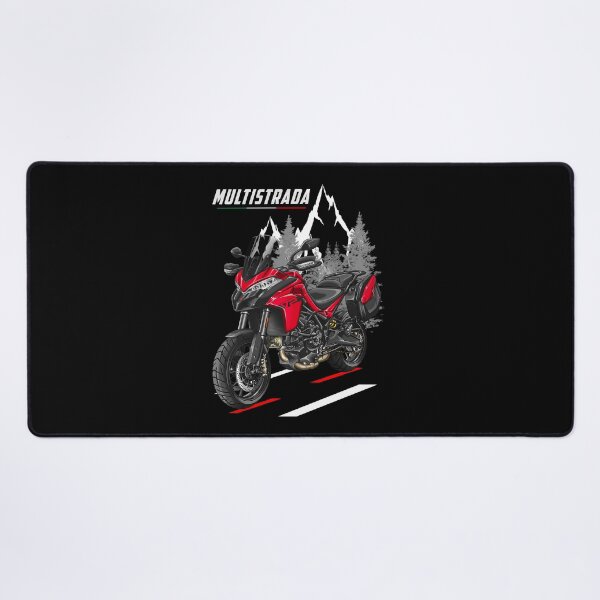 Item preview, Ducati Multistrada V2 (Red + Saddlebags) for Motorcycle Riders designed and sold by MotoApparelHub.