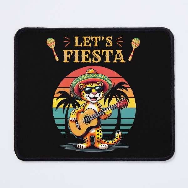 Item preview, Retro Sunset Leopard Fiesta Guitar Party Vibes designed and sold by Abdu Innovations.