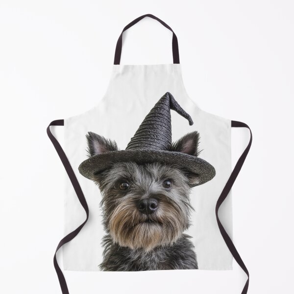 Item preview, Cairn Terrier Dog Wearing Halloween Witch Hat designed and sold by LazyOwlStore.