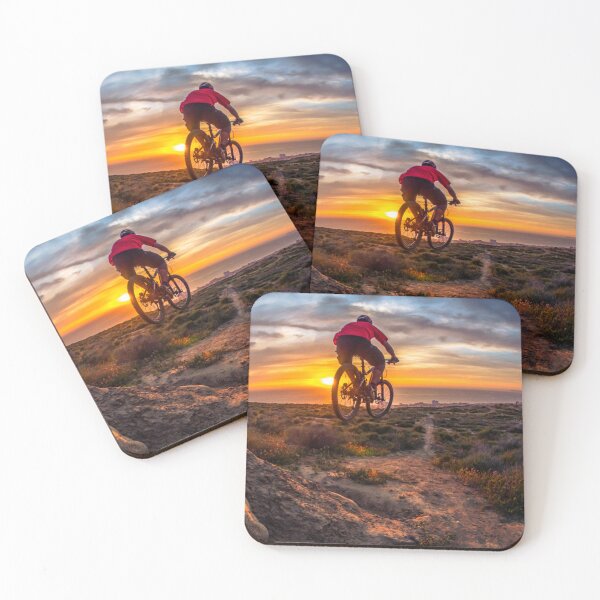 Item preview, High-Altitude MTB Shredder Conquers Mountain Peaks designed and sold by GrizzlyCollective.