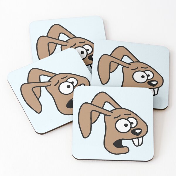Item preview, Rabbit Terrified Anxious Desperate Confused Cool designed and sold by shirt-o-mat.