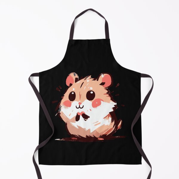 Item preview, Chubby Hamster Illustration – Cute Messy Brush Kawaii Rodent designed and sold by Emegan Print Art.