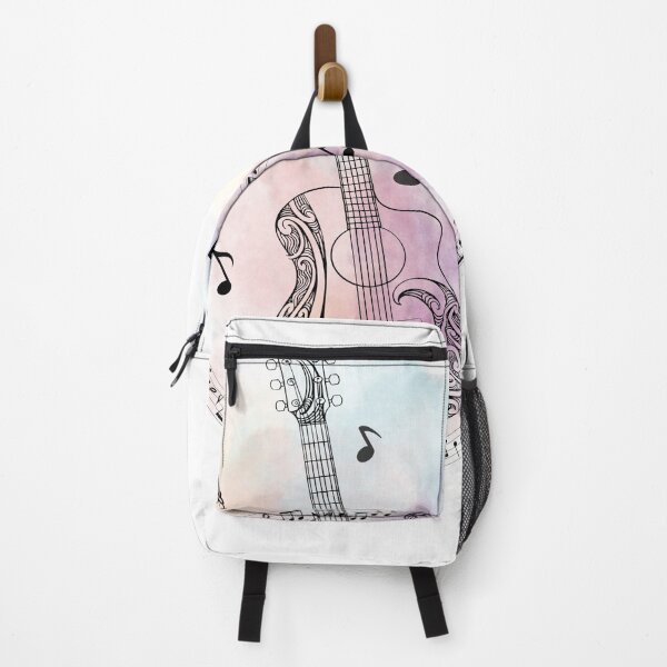 Item preview, Guitar with music notes - black designed and sold by LiskoDesign.