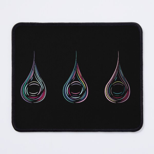 Item preview, Trio of Drops - Summer, Horizontal Alignment, Dark Background designed and sold by Onyx Swan Art.