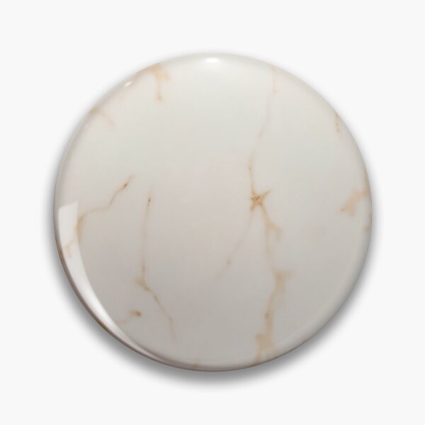 Item preview, Round Plate with White Marble Design and Light Brown Veining designed and sold by Creative88Art.