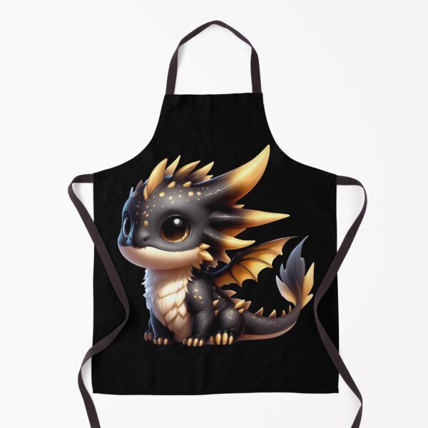 Artikelvorschau, Schwarzer und gelber süßer Drache entworfen und verkauft von RWT-Design.