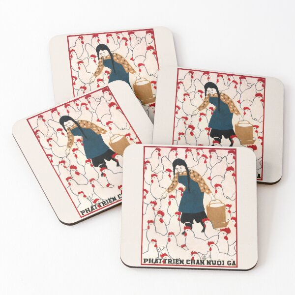 Item preview, Póster vintage de pollo vietnamita Phát Triển Chăn Nuôi Gà designed and sold by Onodera.