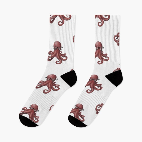 Item preview, Smart Octopus Wearing Glasses – Funny Nerdy Sea Creature Design designed and sold by Colorful-Garden.