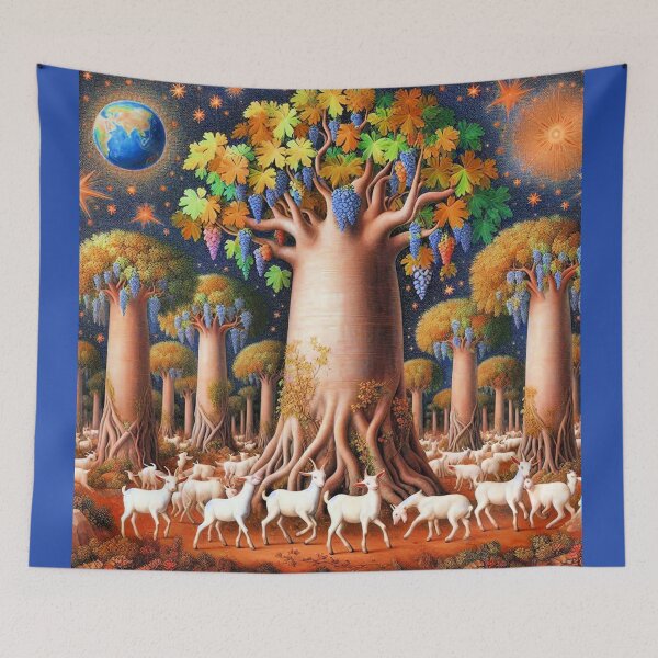 Item preview, Baobab Tree and baby Goats designed and sold by daweave77.