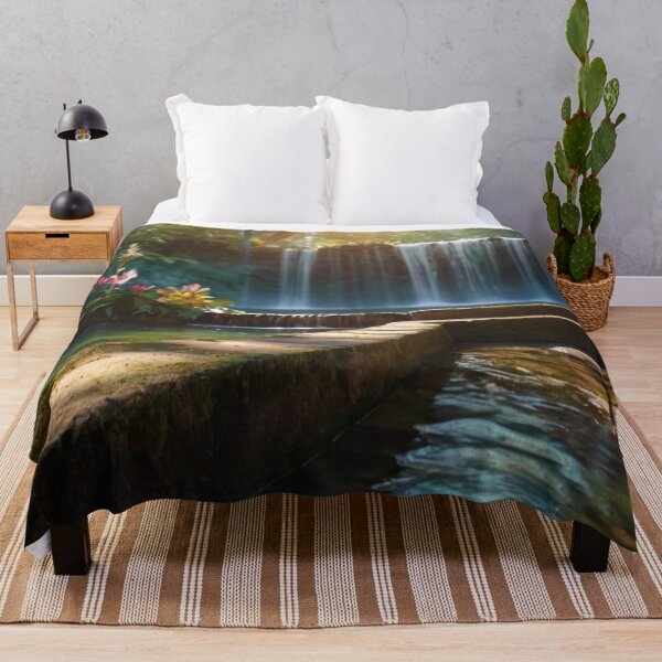 Item preview, Enchanted Oasis: The Sacred Fountain Among Waterfall and Nature designed and sold by BlareBlare.