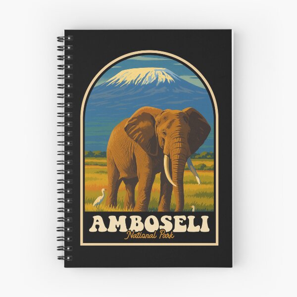Item preview, Amboseli National Park Vintage Elephant Safari Design designed and sold by JackCurtis1991.