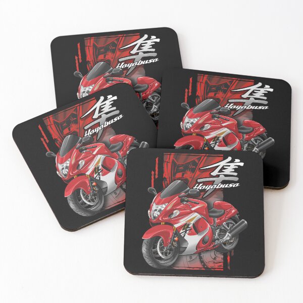 Item preview, Suzuki GSX1300R Hayabusa 2014 (Pearl Mira Red & Pearl Glacier White) for Motorcycle Riders designed and sold by MotoApparelHub.