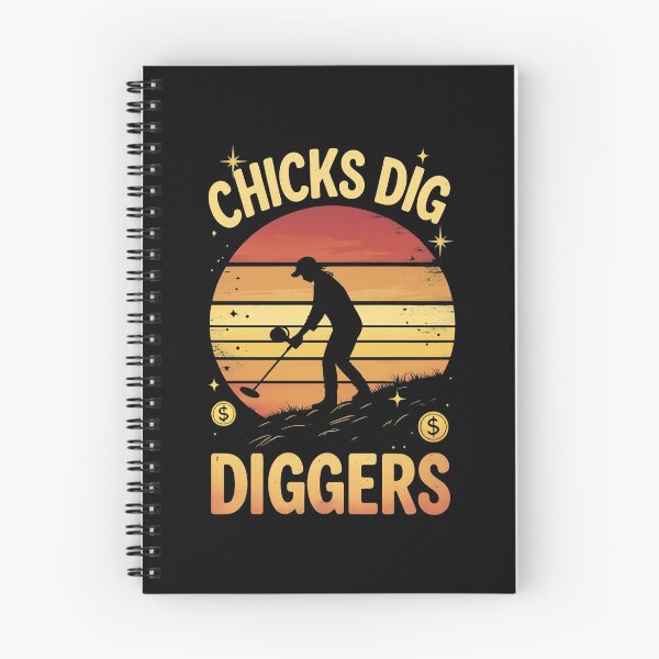 Item preview, Chicks Dig Diggers Metal Detecting designed and sold by DomTeesHaven.