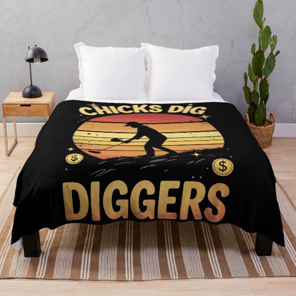Item preview, Chicks Dig Diggers Metal Detecting designed and sold by DomTeesHaven.