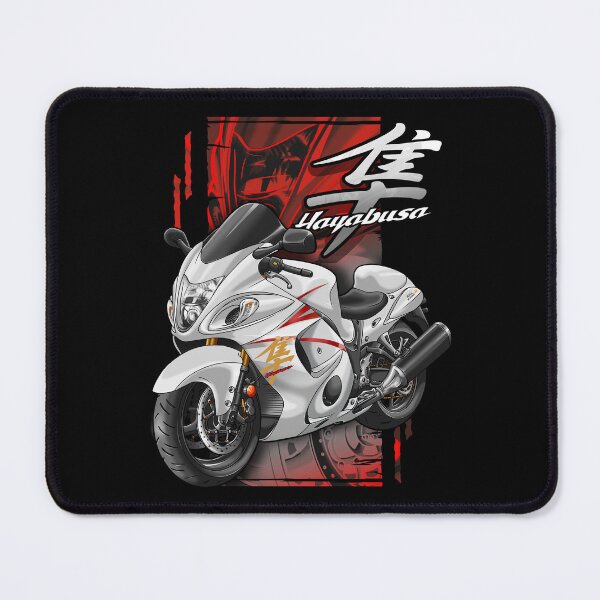 Item preview, Suzuki GSX1300R Hayabusa 2015 (Pearl Bracing White & Metallic Mystic Silver) for Motorcycle Riders designed and sold by MotoApparelHub.