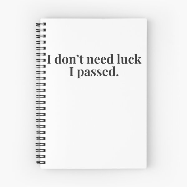 Item preview, I don’t need luck. I passed. – Driving Test Gift designed and sold by IgnitionWorks.
