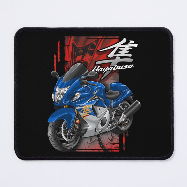 Item preview, Suzuki GSX1300R Hayabusa 2015 (Pearl Vigor Blue & Metallic Mystic Silver) for Motorcycle Riders designed and sold by MotoApparelHub.