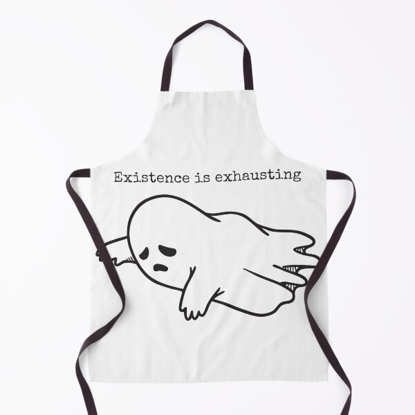 Item preview, Existence is Exhausting – Minimalist Sad Ghost designed and sold by imaginariun.