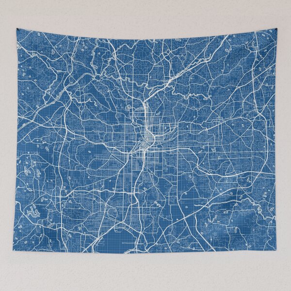 Item preview, Atlanta City Map of USA - Blueprint designed and sold by deMAP.