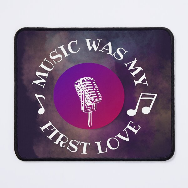 Item preview, Music was my first love - Microphone purple / white designed and sold by LiskoDesign.