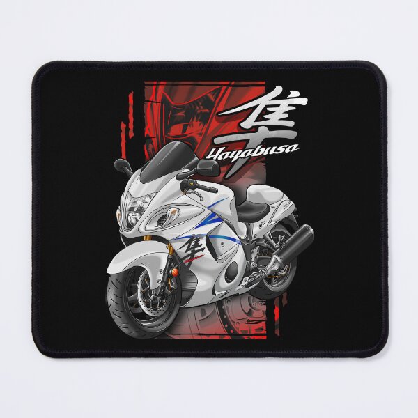 Item preview, Suzuki GSX1300R Hayabusa 2016 (Pearl Bracing White & Metallic Mystic Silver) for Motorcycle Riders designed and sold by MotoApparelHub.