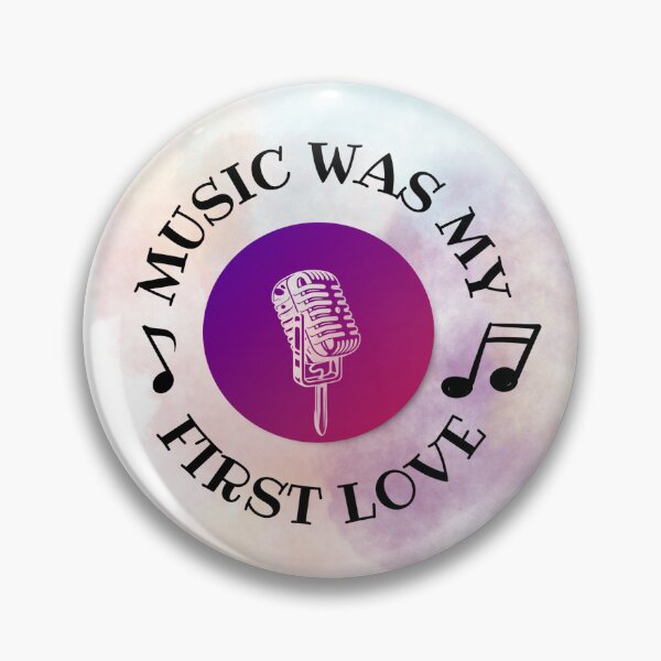 Item preview, Music was my first love - Microphone purple / black designed and sold by LiskoDesign.