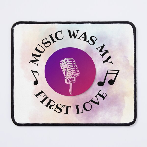 Item preview, Music was my first love - Microphone purple / black designed and sold by LiskoDesign.