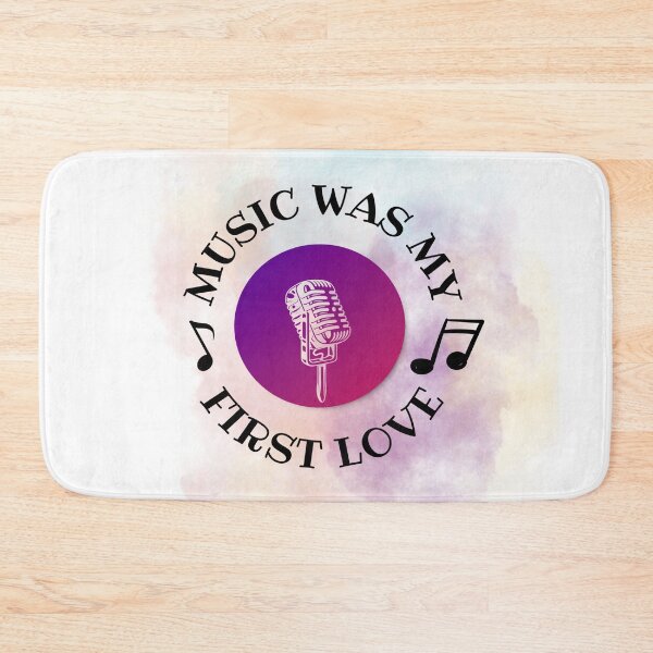 Item preview, Music was my first love - Microphone purple / black designed and sold by LiskoDesign.