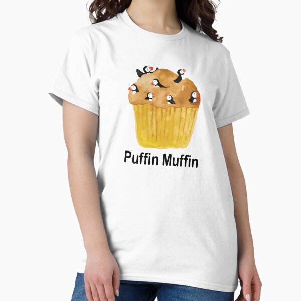 Vista previa del artículo con la obra «Muffin de frailecillo», diseñado y vendido por RoseAicken.