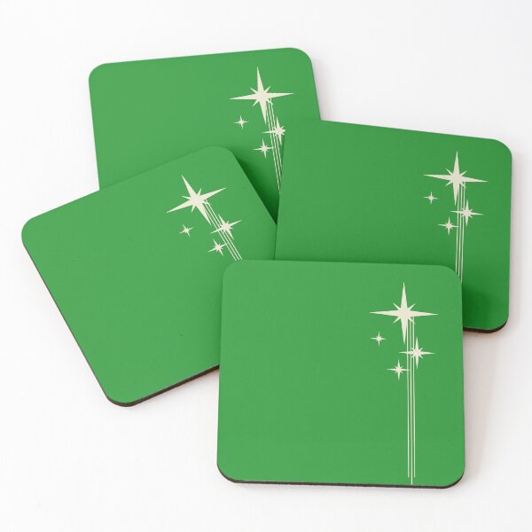 Item preview, 1950s Atomic Age Retro Starbursts on Green designed and sold by kierkegaard.