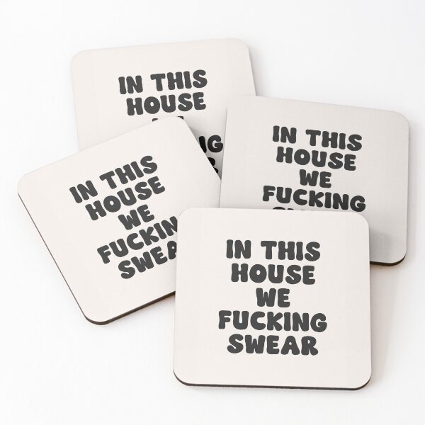 Item preview, In this house we fucking swear quote (Style 2) designed and sold by Paigaam.