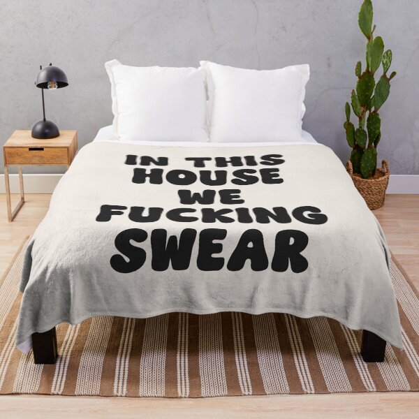 Item preview, In this house we fucking swear quote (Style 2) designed and sold by Paigaam.