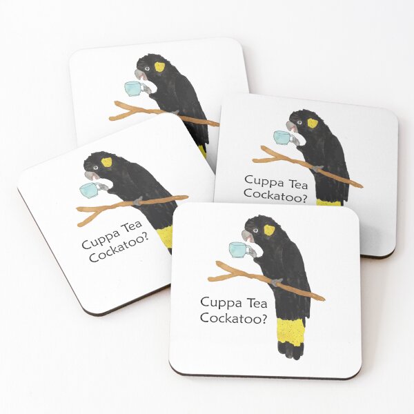 Item preview, Cuppa Tea Cockatoo? designed and sold by RoseAicken.