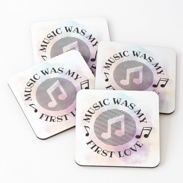 Item preview, Music was my first love - Music Note Black designed and sold by LiskoDesign.