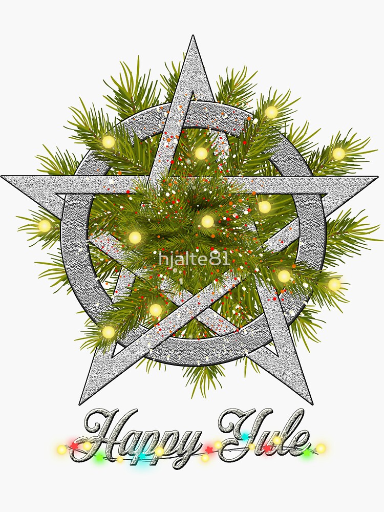 Thumbnail 3 of 3, Sticker, Happy Yule designed and sold by hjalte81.