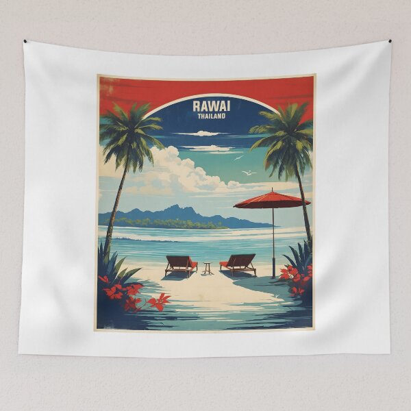 Item preview, Rawai Thailand Vintage Retro Travel Tourism designed and sold by TravelersGems.