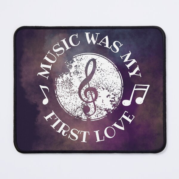 Item preview, Music was my first love - white clef designed and sold by LiskoDesign.