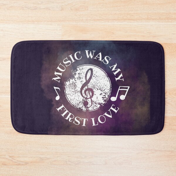 Item preview, Music was my first love - white clef designed and sold by LiskoDesign.