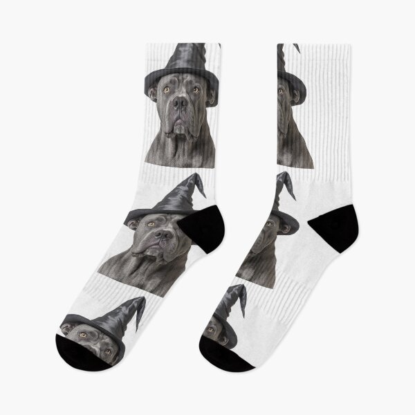 Item preview, Cane Corso dog Wearing Halloween Witch Hat designed and sold by LazyOwlStore.
