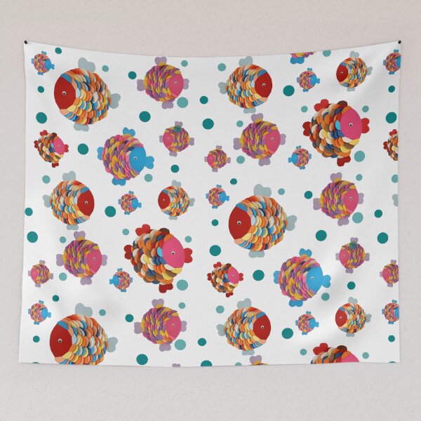 Item preview, Colorful Fish: A Children's Creation designed and sold by A arte da Cristina.