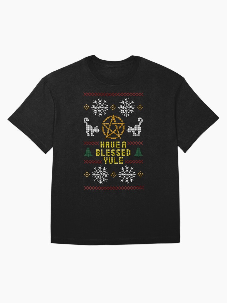 Thumbnail 3 of 7, Oversized T-Shirt, Have A Blessed Yule designed and sold by hjalte81.