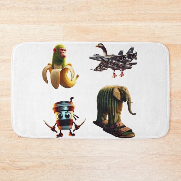 Item preview, Italian brainrot sticker pack of 4 designed and sold by vyascreations.