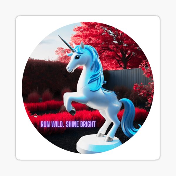 Pegasus Unicorn statue gift shirt motivational positive message Sticker