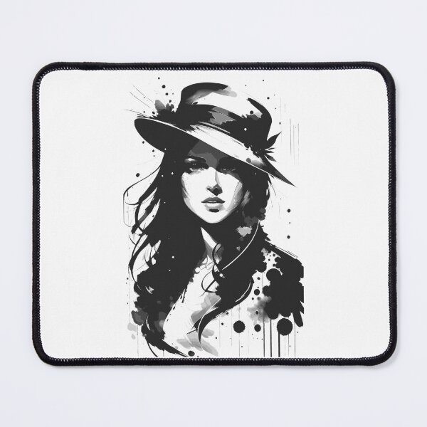 Item preview, Alluring Ink: The Enchanting Girl in Black & White designed and sold by Pickmash.