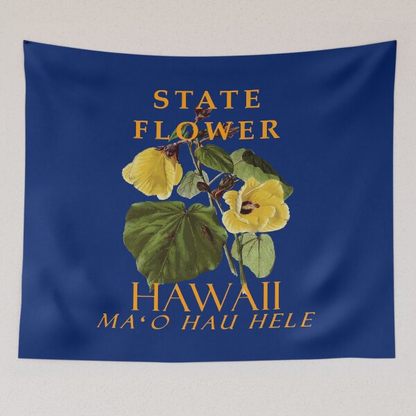 Item preview, Hawaii Territory Flower The Hibiscus brackenridgei designed and sold by taiche.