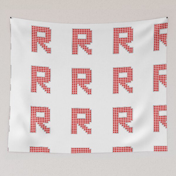 Item preview, Uppercase R - Red Pixel Block Character designed and sold by PixelGlyphs.